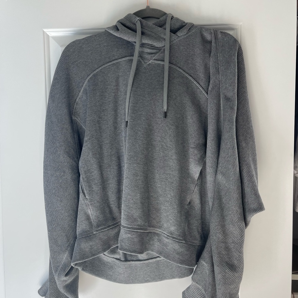 Lululemon SOLD OUT Grey Rib Sweatshirt + Shorts